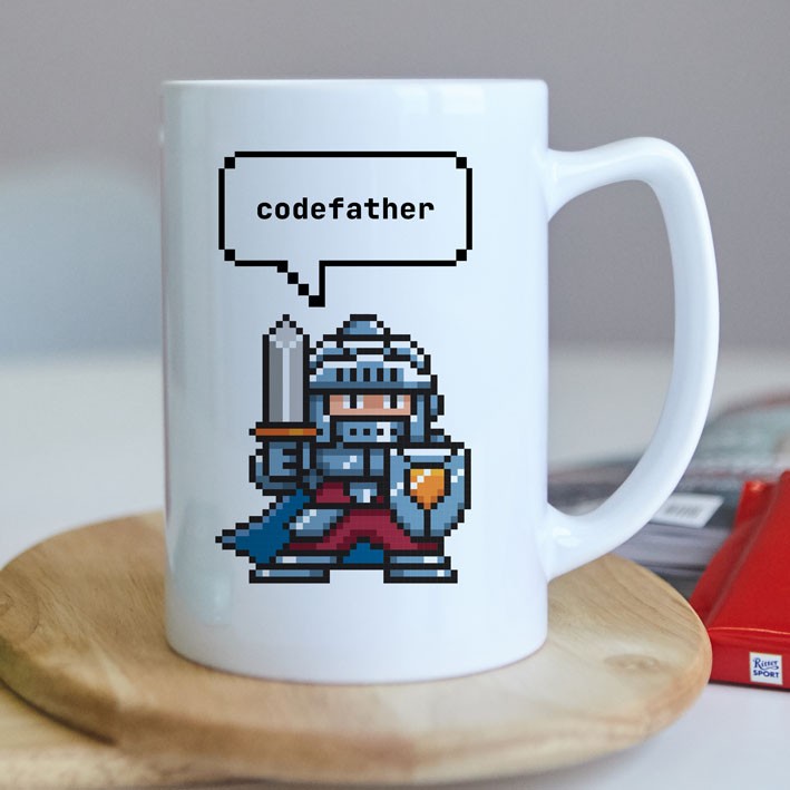 Купить кружку большую 430мл в подарок codefather в Минске!