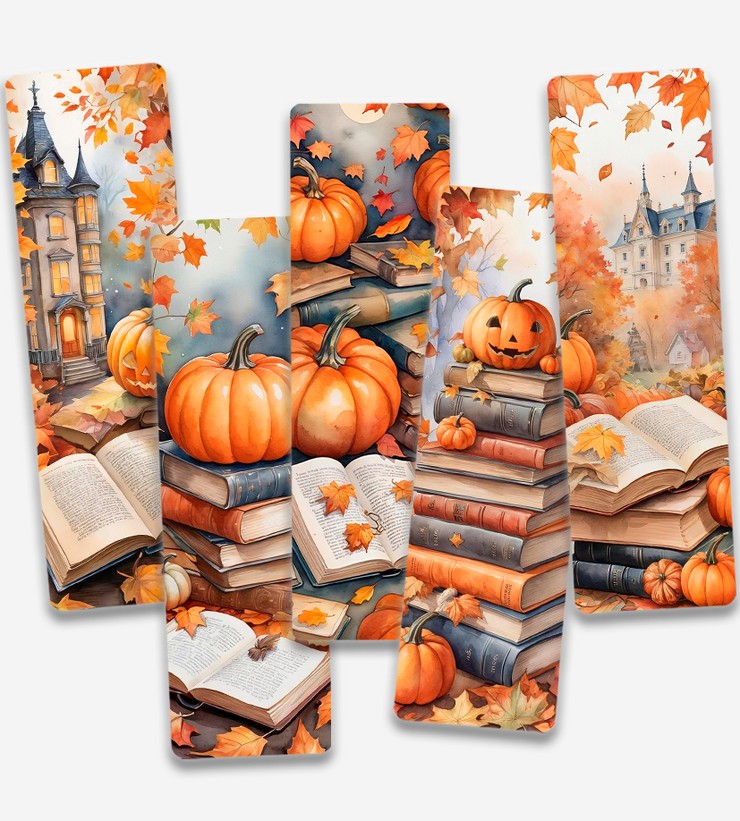 Купить Закладки для книг - Тыквы